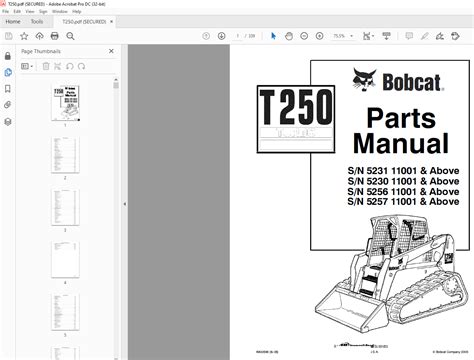 bobcat t250 skid steer|bobcat t250 service manual pdf.